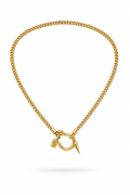 Fendleigh Laurelle Kimberly Locké 18K gold lightning bolt charm necklace – dainty gold charm pendant necklace