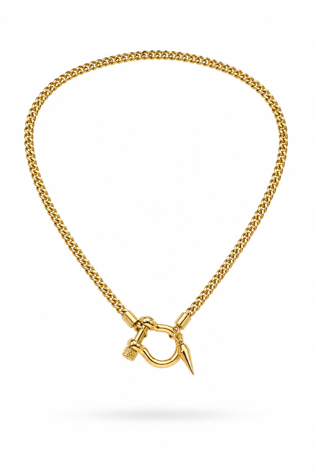 Fendleigh Laurelle Kimberly Locké 18K gold lightning bolt charm necklace – dainty gold charm pendant necklace