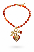 Fendleigh Laurelle Alexa Heart necklace in 18K gold finish