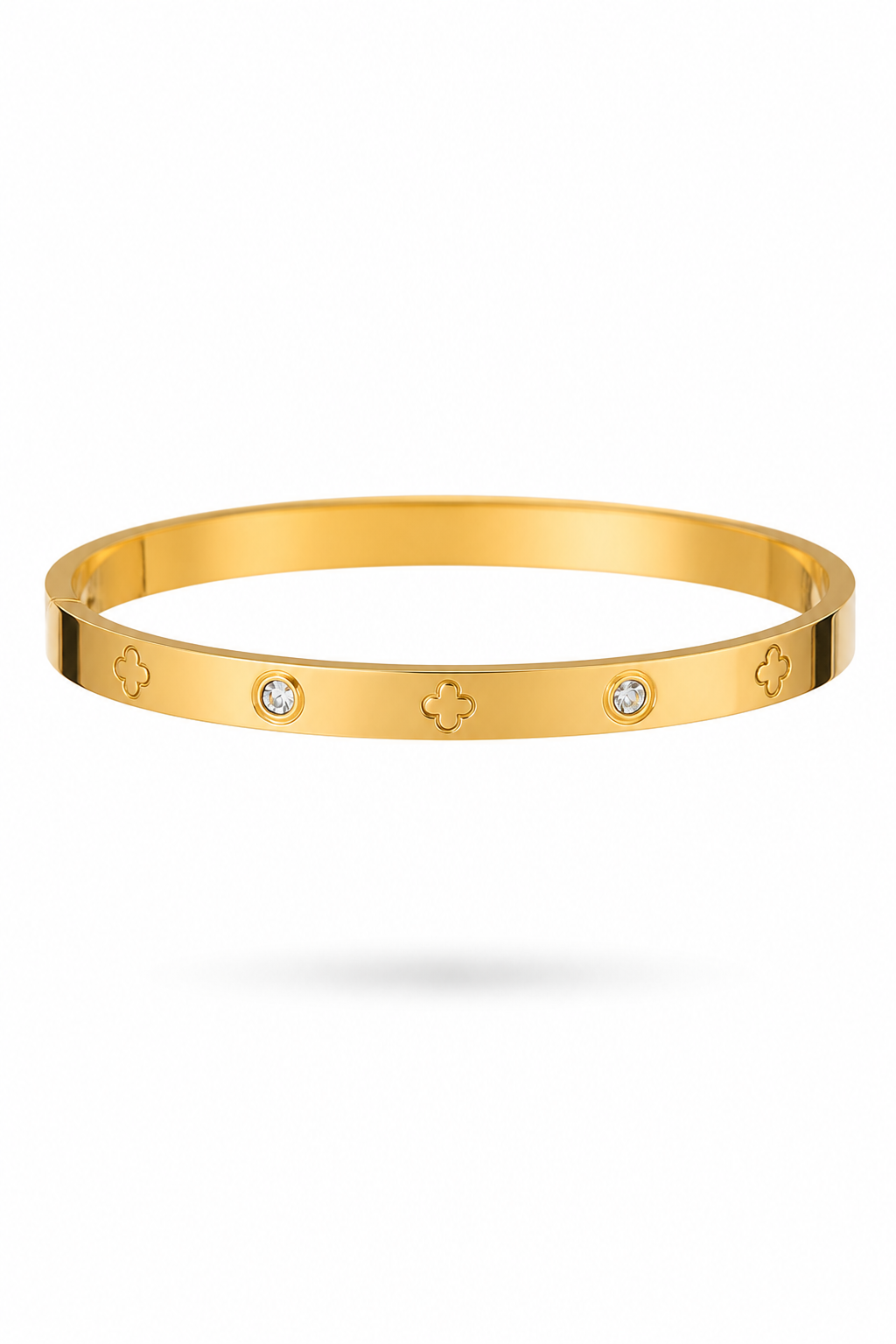 Fendleigh Laurelle Camilla Clover bracelet in 18K gold finish