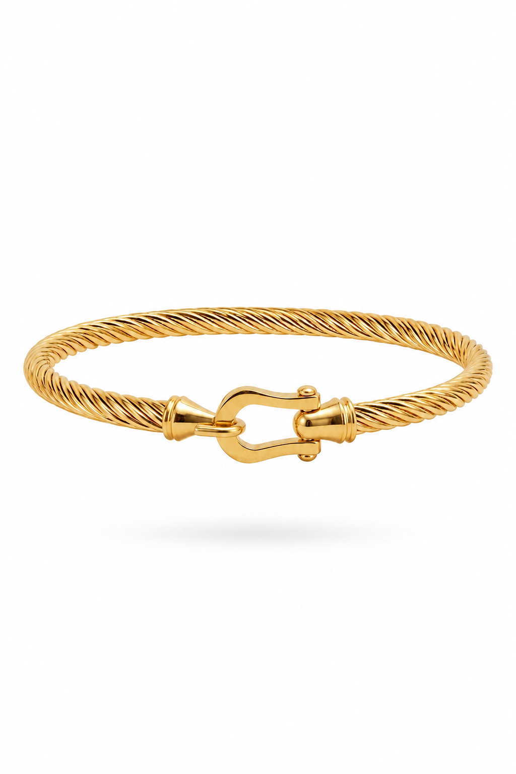 Fendleigh Laurelle Carolina Signature horseshoe bracelet in 18K gold finish