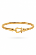 Fendleigh Laurelle Carolina Signature horseshoe bracelet in 18K gold finish