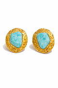 Fendleigh Laurelle Céline St.Tropez statement earrings in 18K gold finish