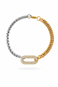 Fendleigh Laurelle Icon Pavé bracelet in 18K gold finish