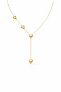 Fendleigh Laurelle Karli Heart lariat necklace in 18K gold finish