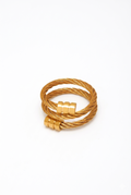 Fendleigh Laurelle Lexi wrap ring in 18K gold finish