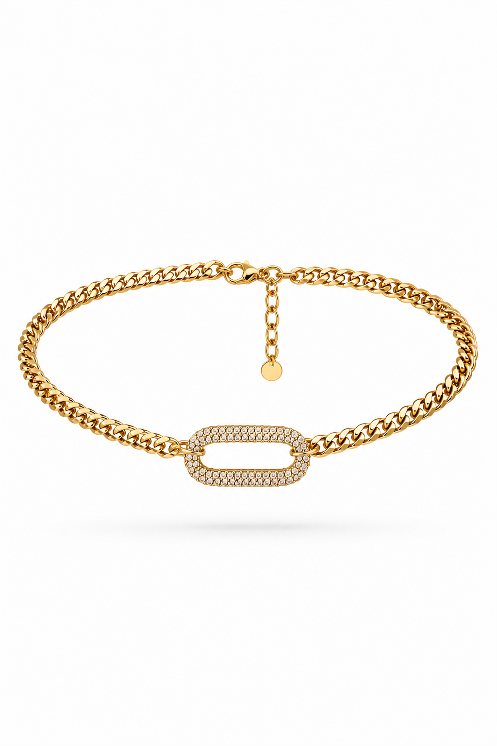 Fendleigh Laurelle Signature Sparkle necklace in 18K gold finish