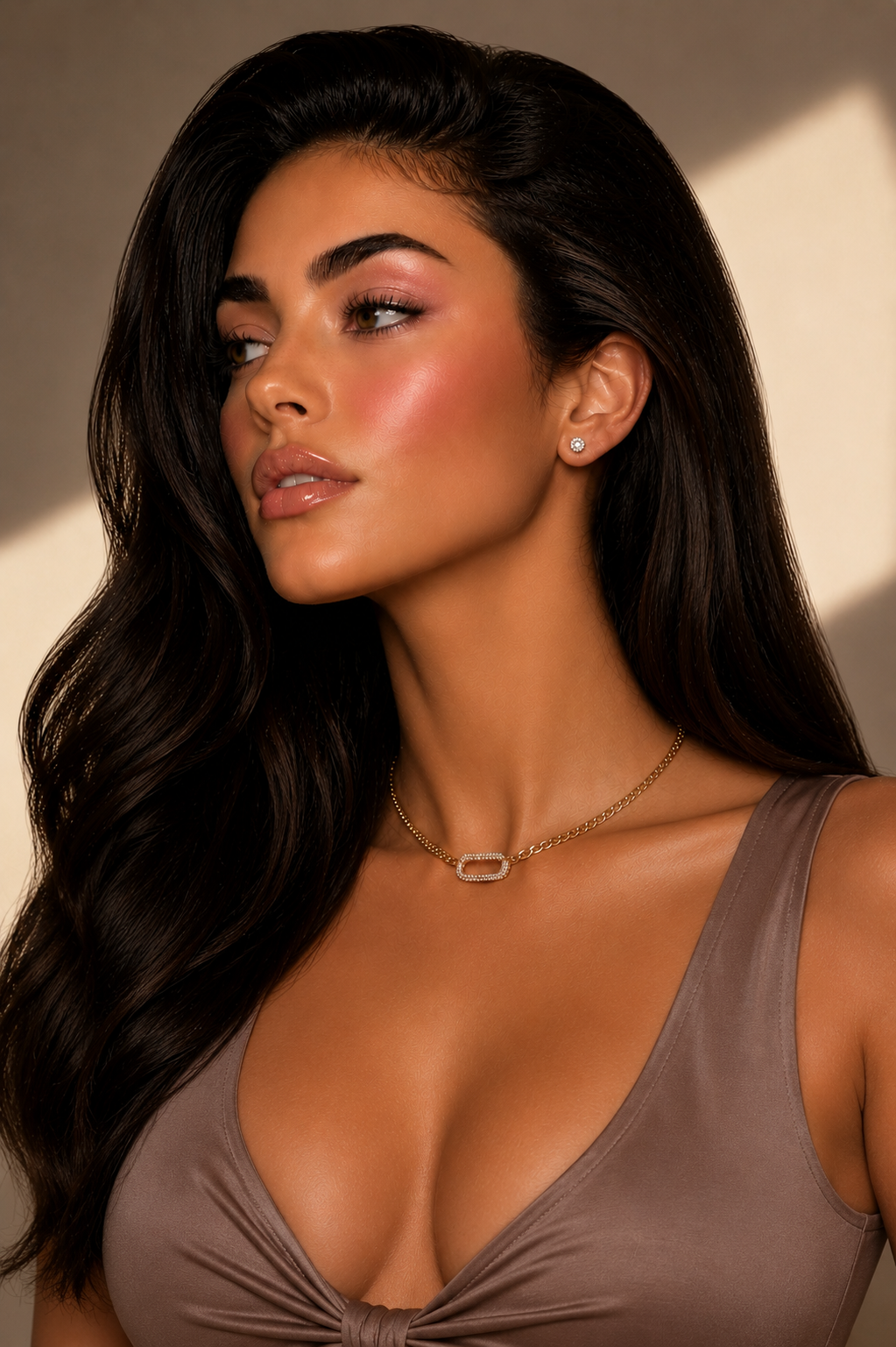 Fendleigh Laurelle Signature Sparkle necklace lifestyle shot
