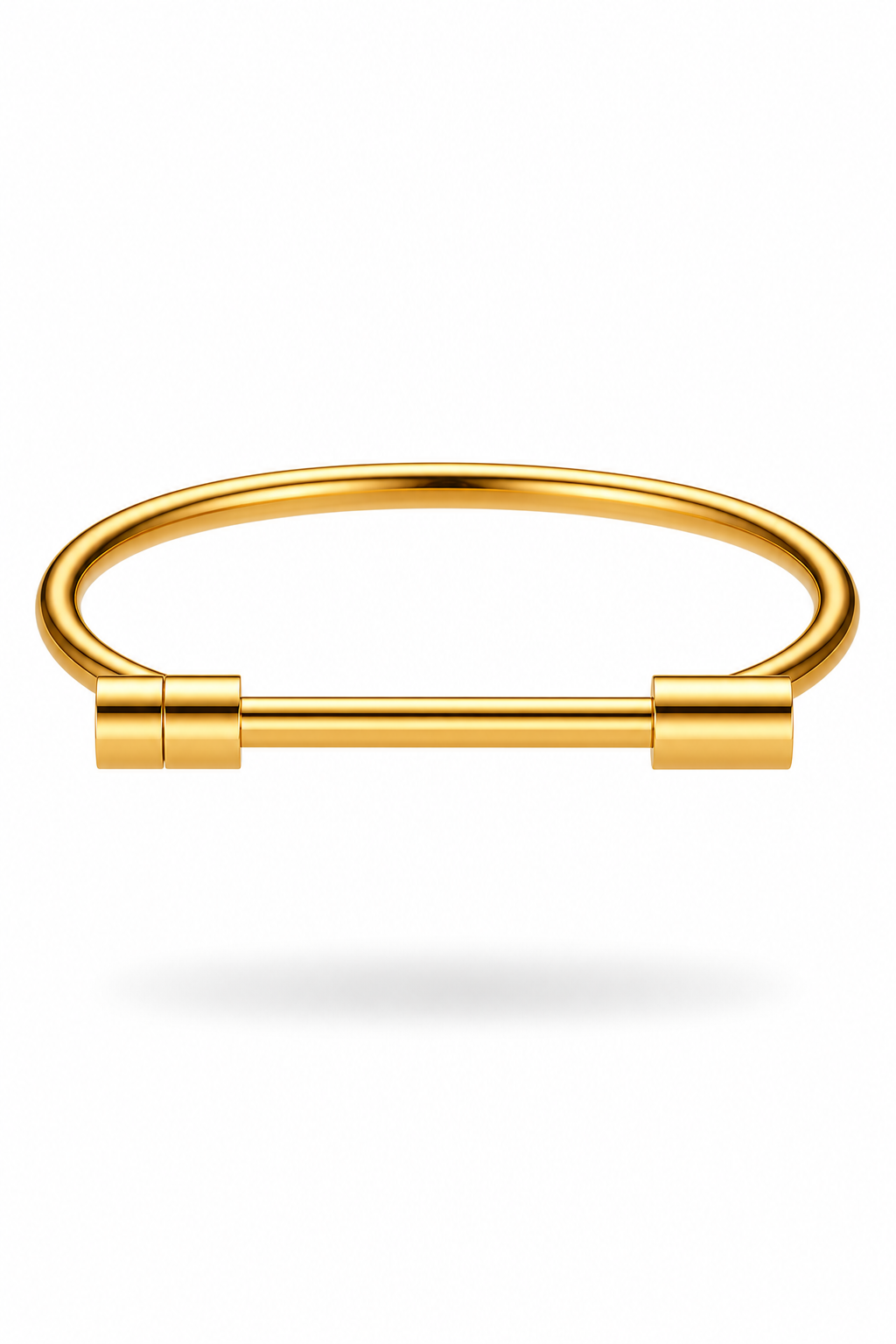 Fendleigh Laurelle Sloane Signature screw statement bracelet in 18K gold finish